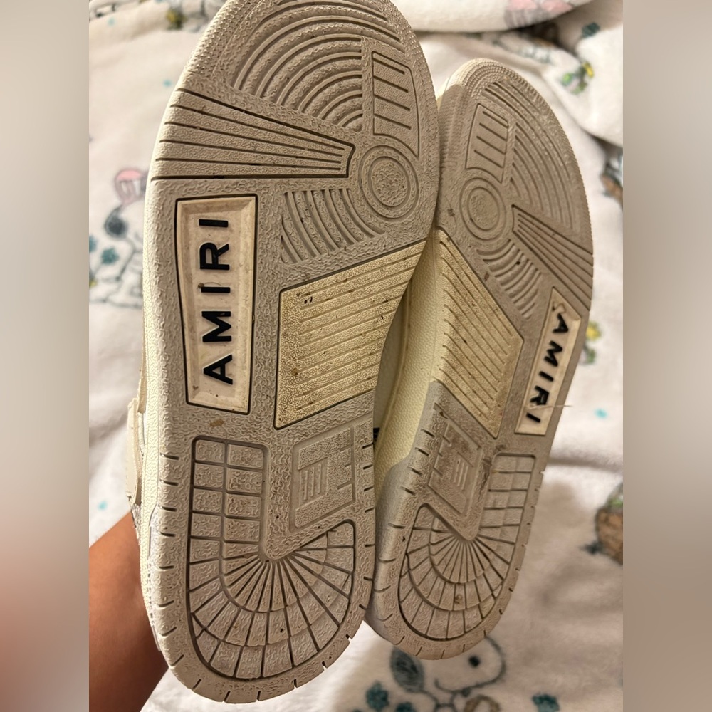 Amiri Alabaster Cream Sneakers View 6